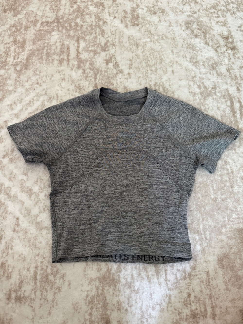 Lululemon Swiftly Tech Cropped Short Sleeve Gray Size 0